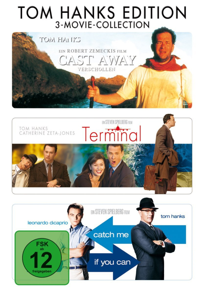 4010884592344 - Robert Zemeckis - GEBRAUCHT Cast Away   Terminal   Catch me if you can [3 DVDs] - Preis vom 04062023 050858 h