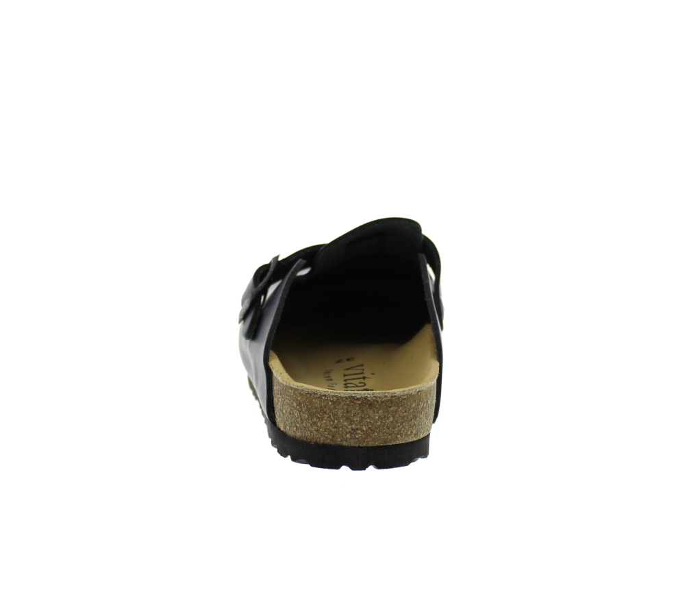 Schlappen aus Vollrindleder blau Größe 50