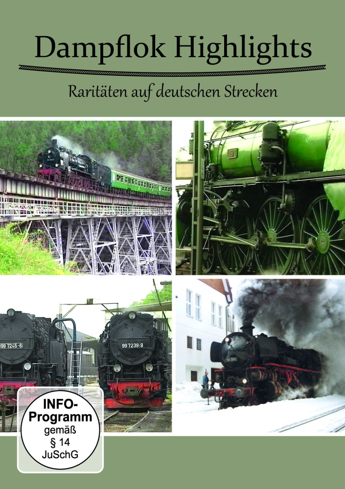 4260146771127 - Dampflok Highlights-Raritäten auf Deutschen Strecken (DVD)