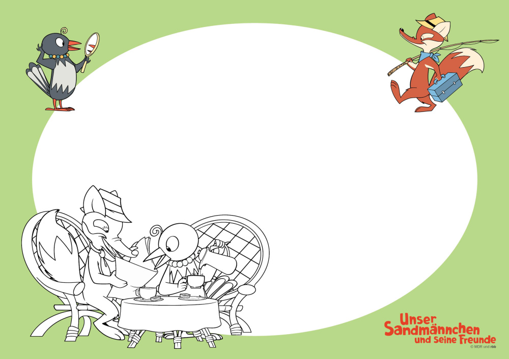 24 Sandmännchen-Platzsets aus Papier