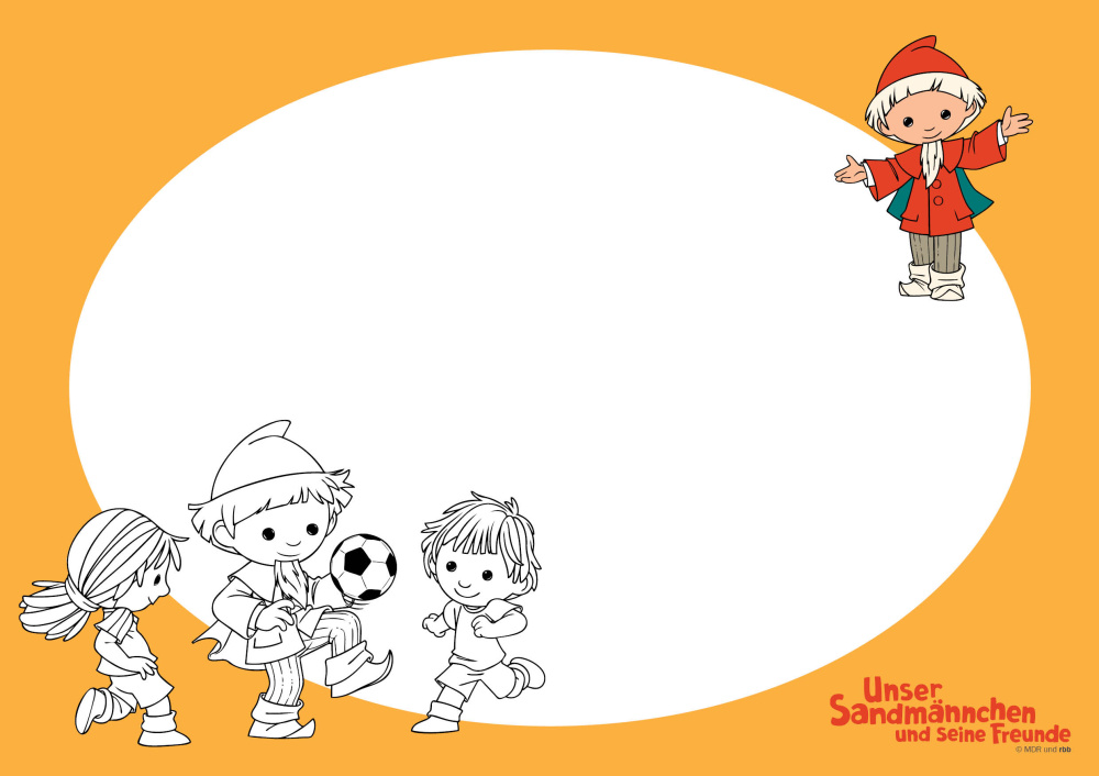 24 Sandmännchen-Platzsets aus Papier