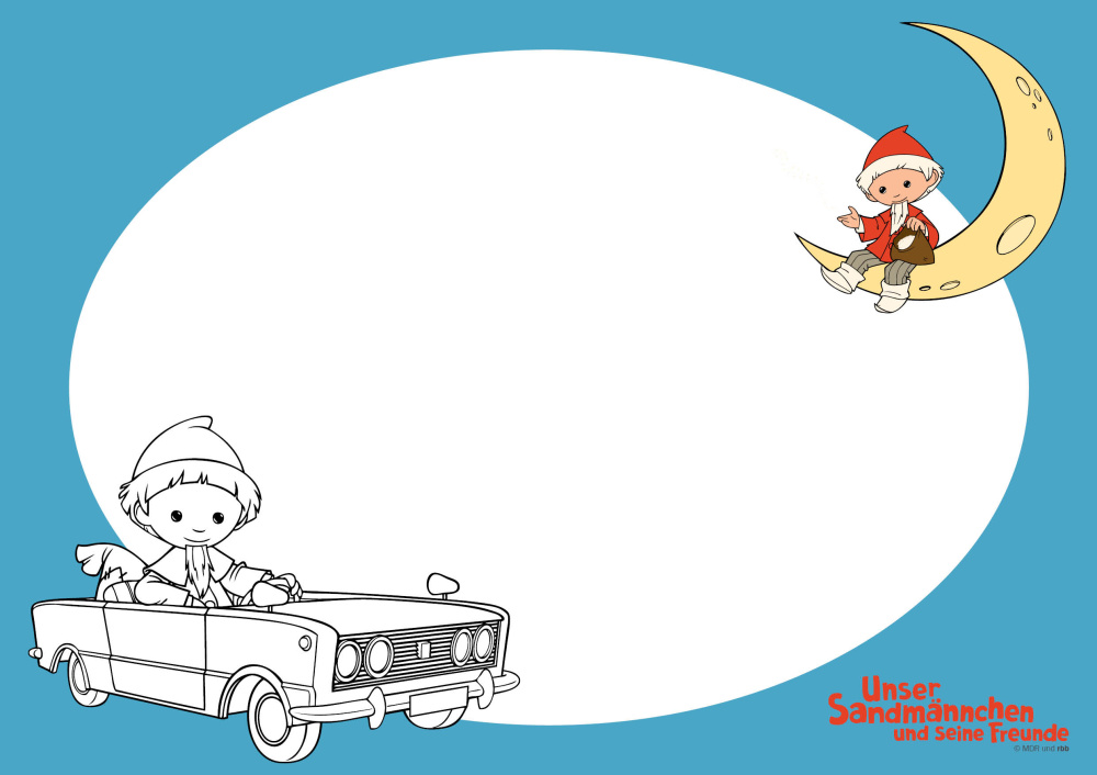 24 Sandmännchen-Platzsets aus Papier