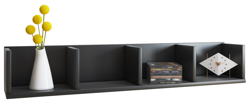 Wandregal "Honsa" schwarz