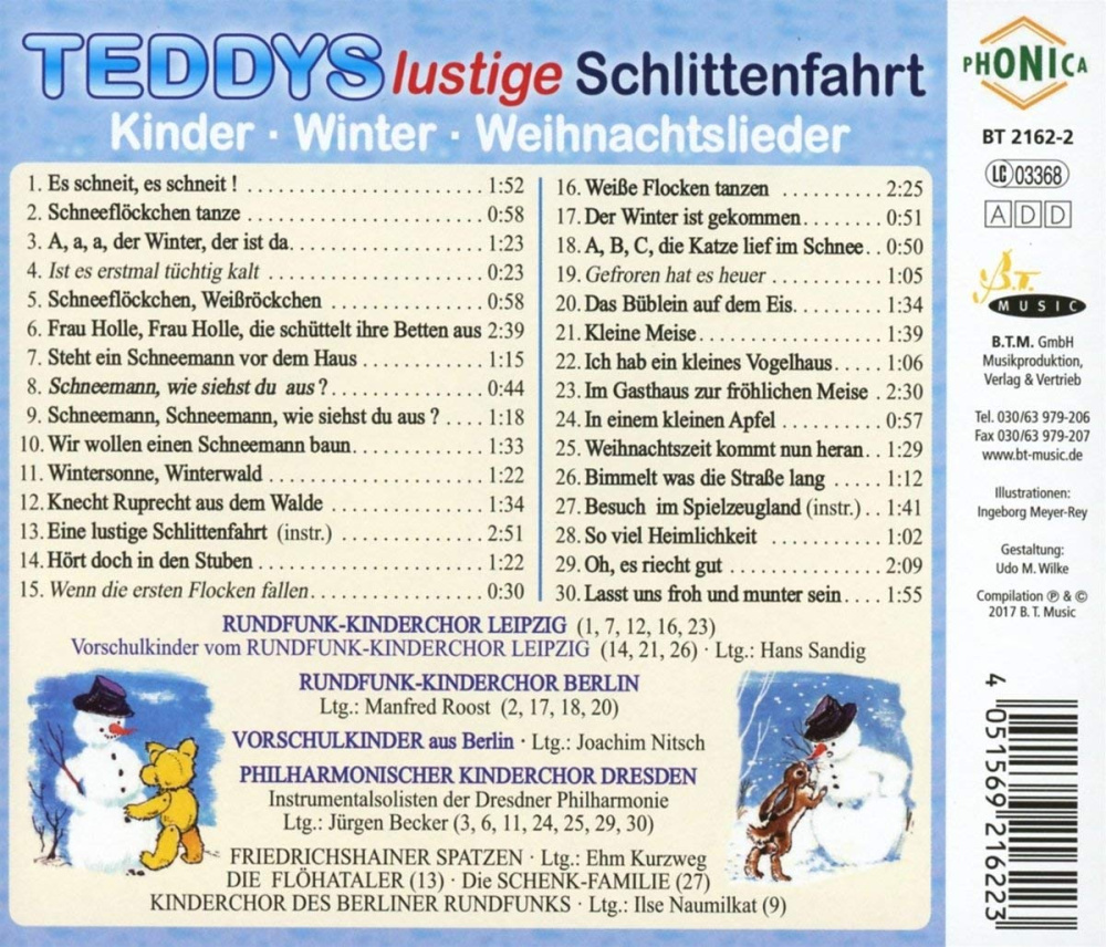 Teddys Lustige Schlittenfahrt 