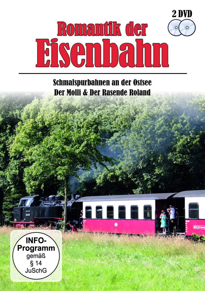 0886922133893 - Romantik der Eisenbahn - Schmalspurbahnen an der Ostsee Der Molli & Der Rasende Roland - 2 Disc DVD (DVD)