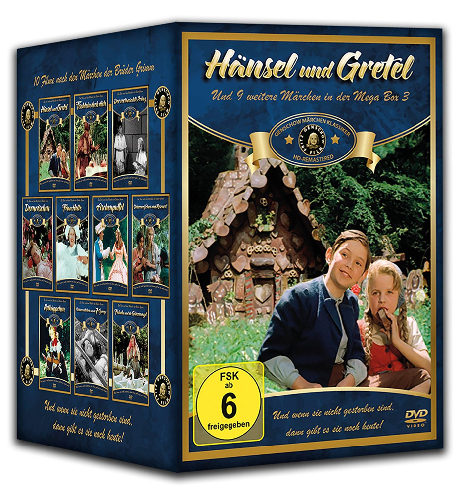 4032614105204 - Hänsel und Gretel - Und 9 weitere Märchen in der Mega Box 3 DVD-Box (DVD)