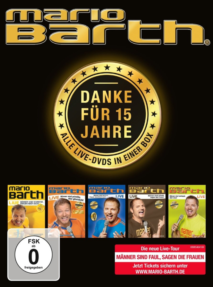 0889854641696 - Mario Barth Danke für 15 Jahre - Alle Live-DVDs in einer Box - Mario Barth (DVD)