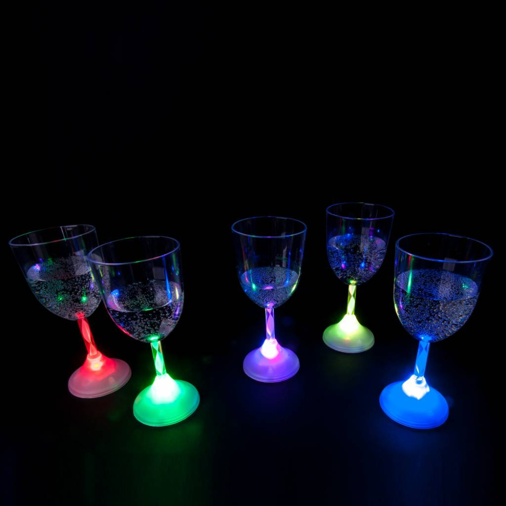 Wein-Glas mit LED Beleuchtung