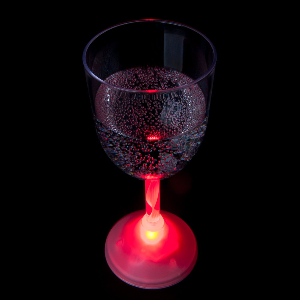 Wein-Glas mit LED Beleuchtung