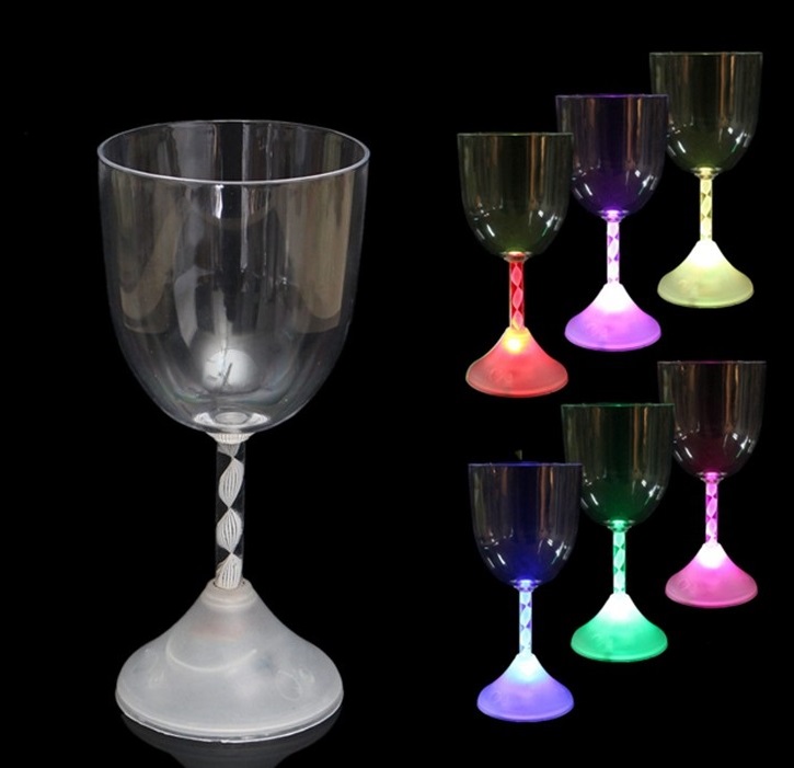 Wein-Glas mit LED Beleuchtung