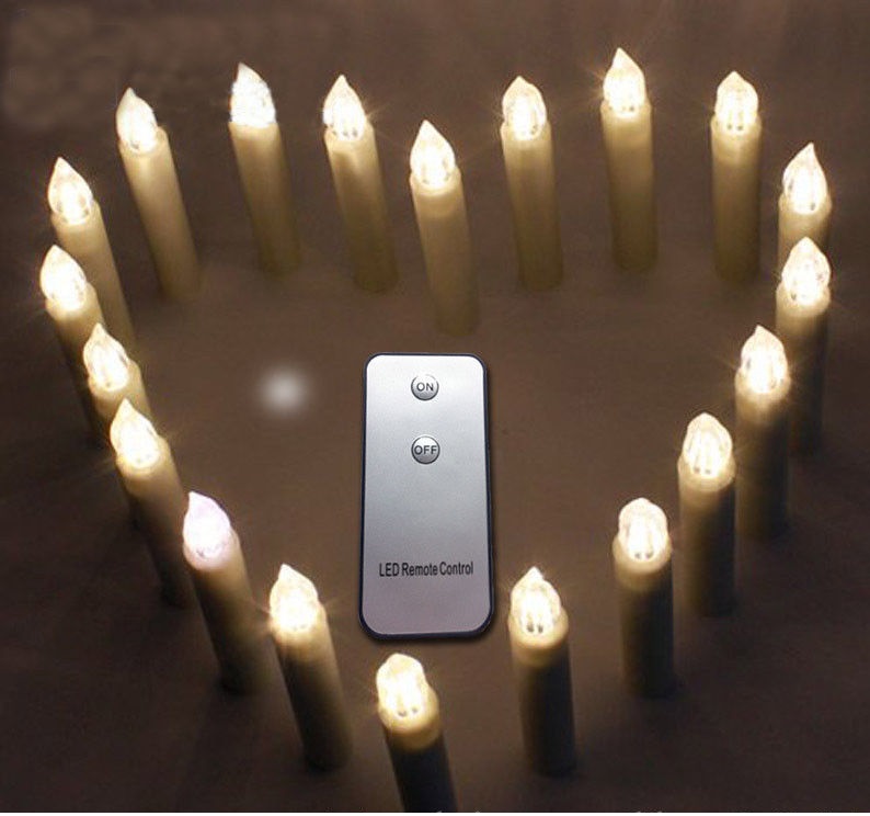 LED-Weihnachtskerzen 10tlg