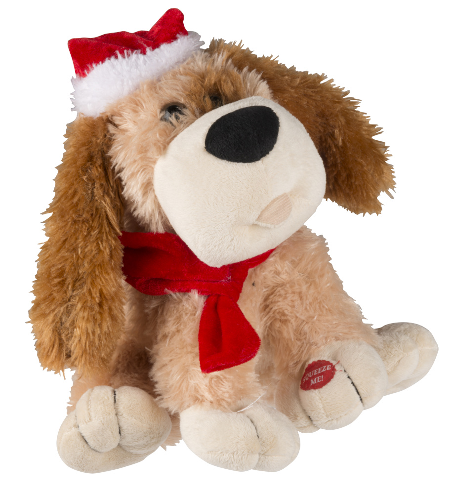 Singender Hund mit Wackelohren