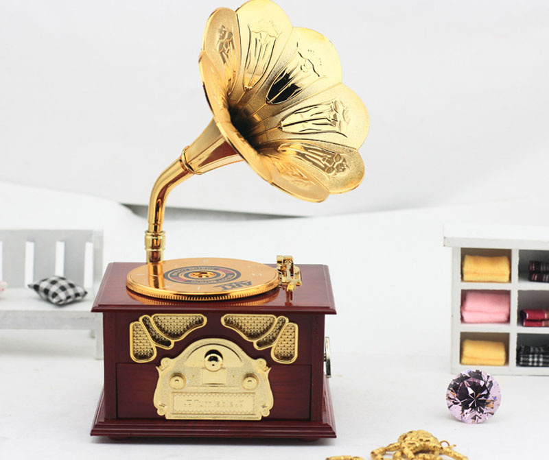 Musikspieldose Gram­mophon