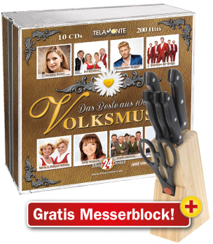 Das Beste aus 100 Jahren Volksmusik + GRATIS Messerblock