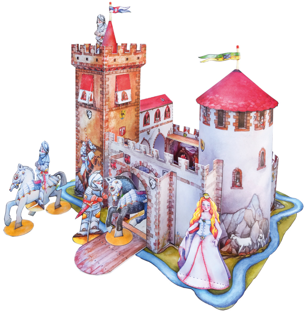 Bastelbogen Ritterburg