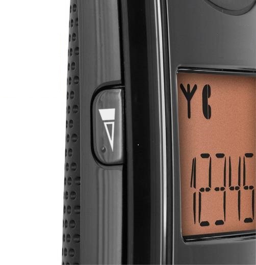 Schnurloses Festnetztelefon mit Anrufbeantworter schwarz