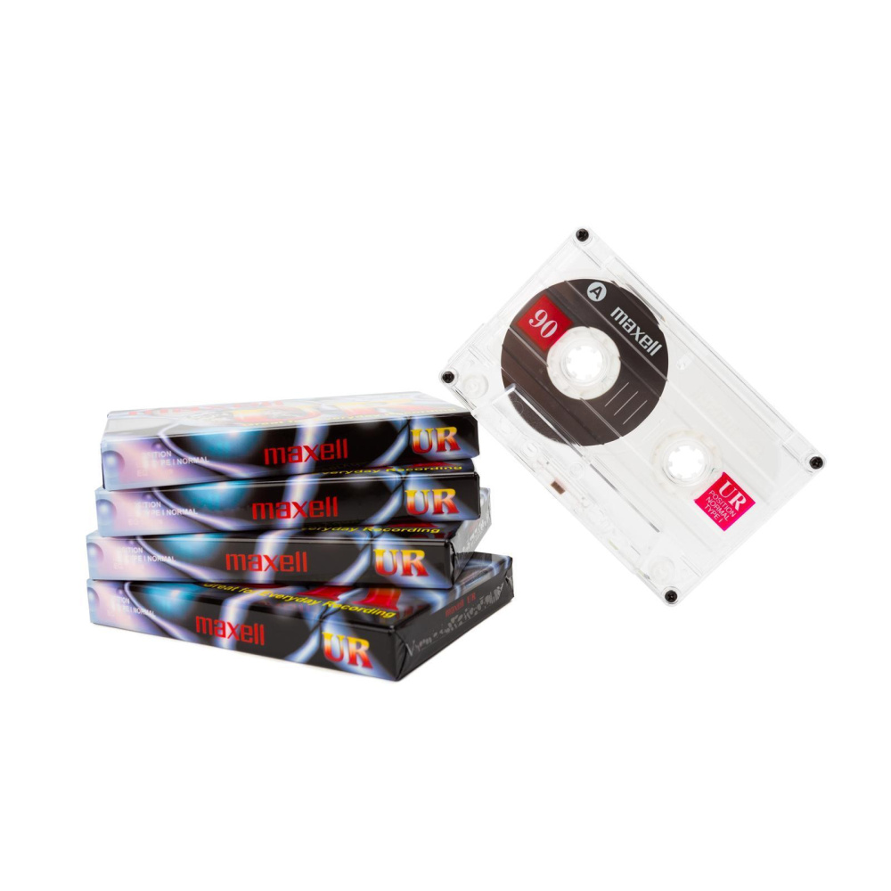 5er Set Audiokassette Maxell 90 min