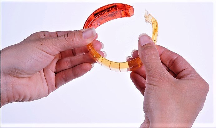 Leuchtarmband mit Musiksensor rosa