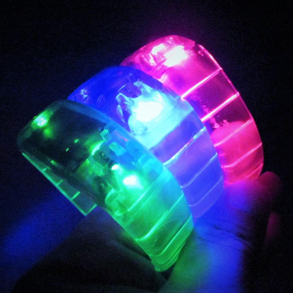 Leuchtarmband mit Musiksensor rosa