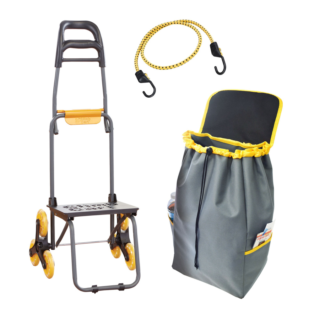Einkaufstrolley Climb Cart grau/gelb