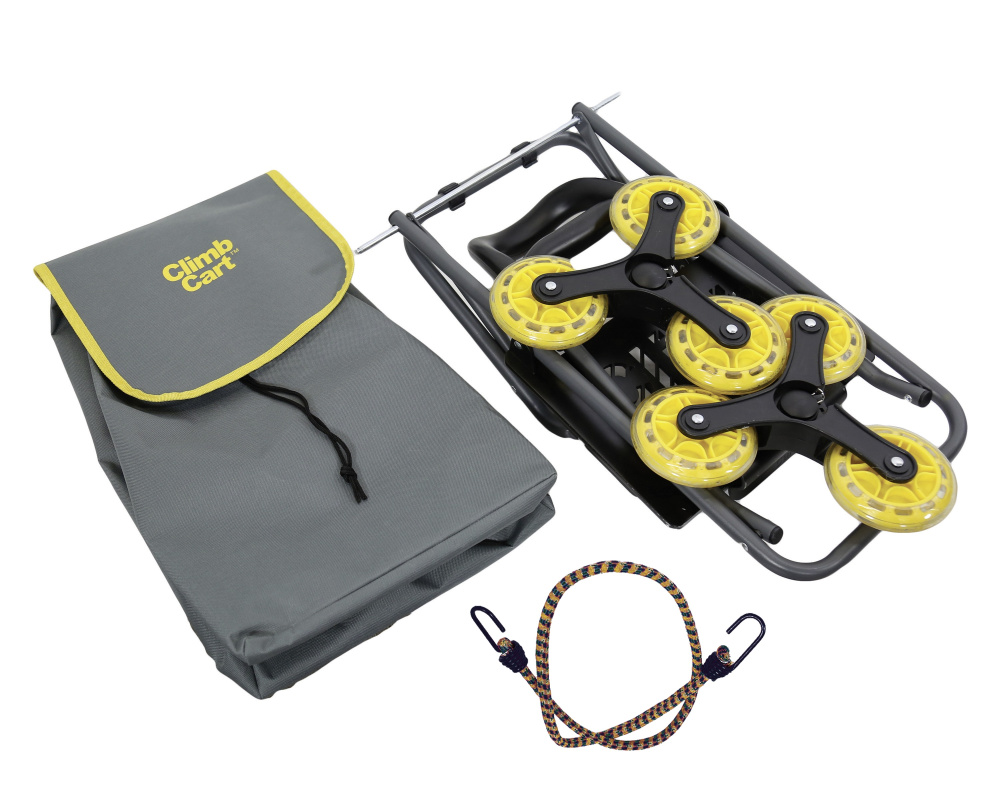 Einkaufstrolley Climb Cart grau/gelb