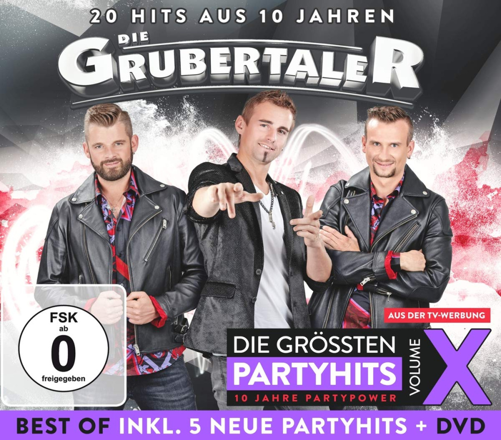 9002986720867 - Die größten Partyhits Vol 10 (Deluxe Edition CD+DVD) - Die Grubertaler (CD)