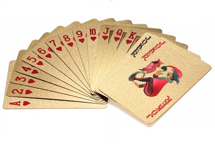 Goldene Spielkarten 52 Karten