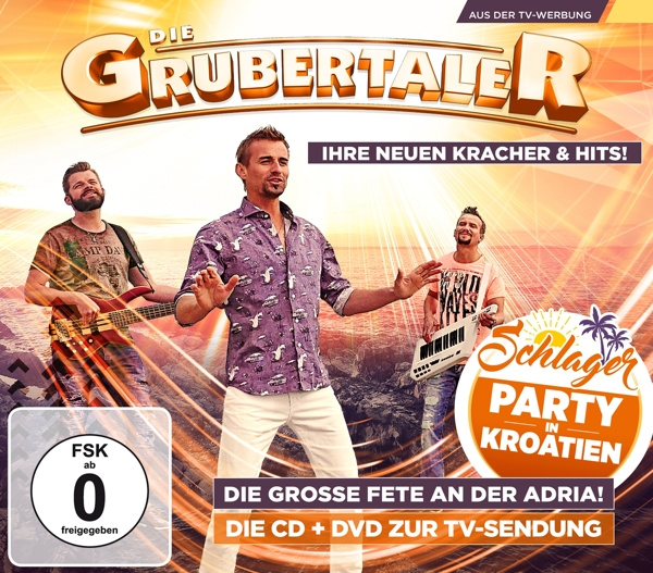 9002986720904 - Schlagerparty In Kroatien - Die Grubertaler (CD mit DVD)