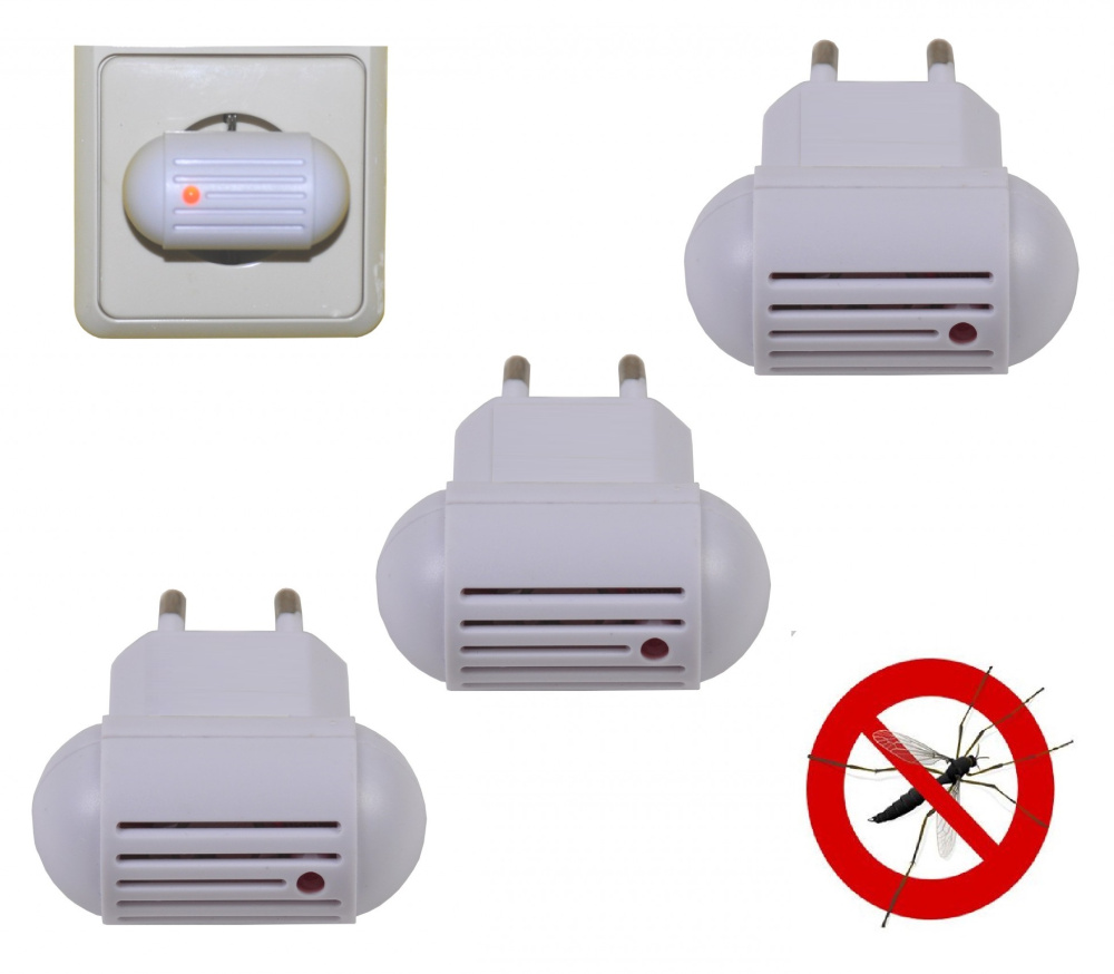 Insektenvertreiber 3er Set weiß