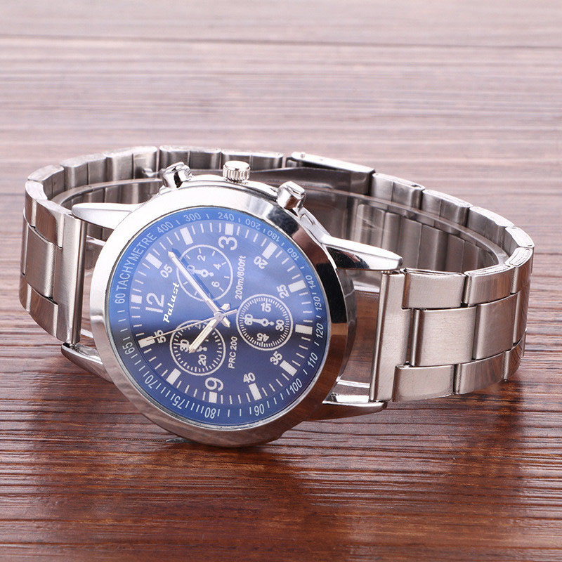 Herrenarmbanduhr Palast Chrono-Optik blau