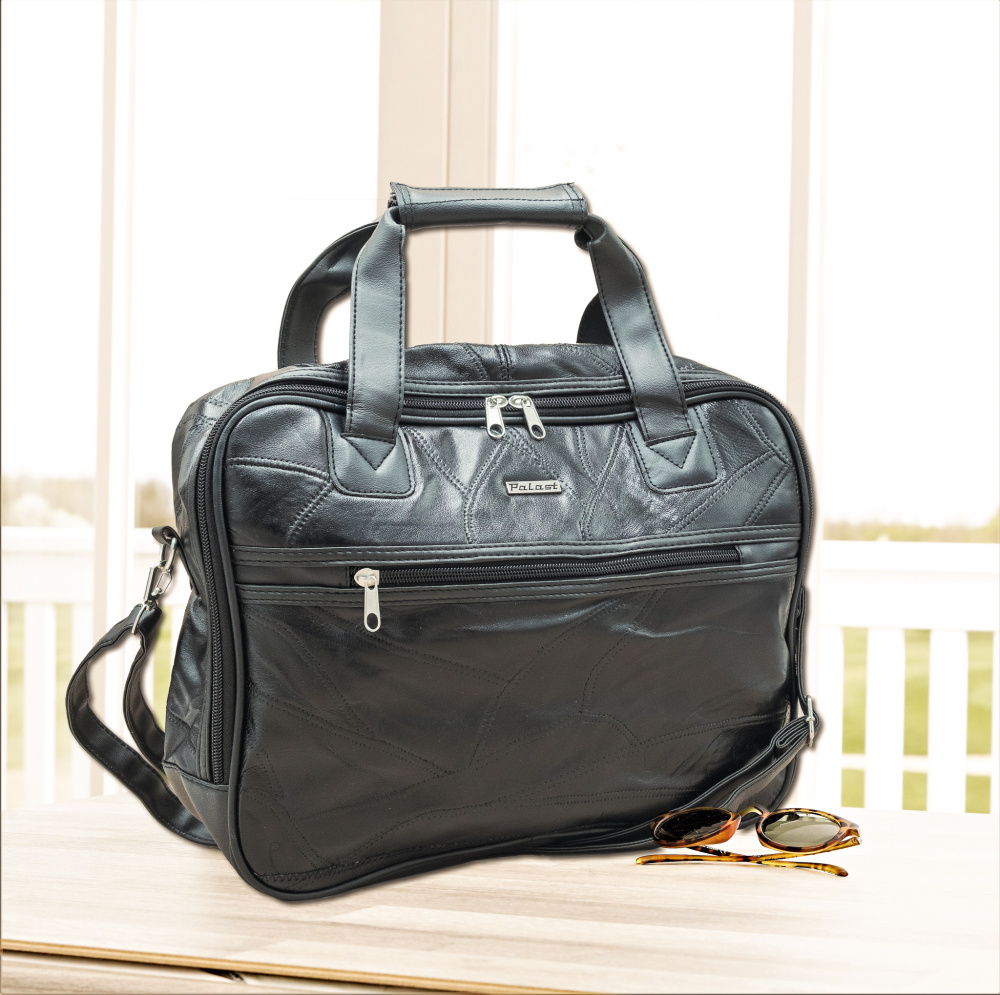 Produktabbildung: Patchwork-Wochenend-Tasche schwarz