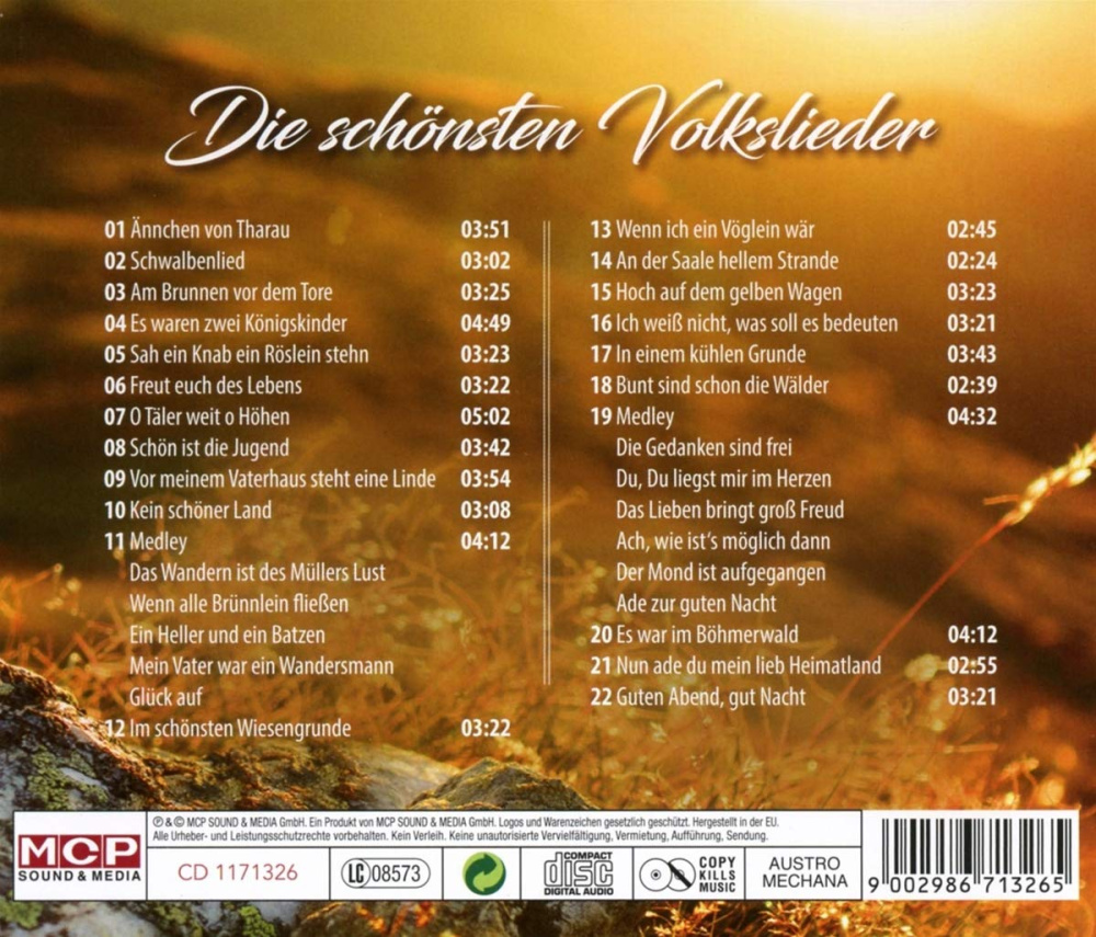 Die schönsten Volkslieder