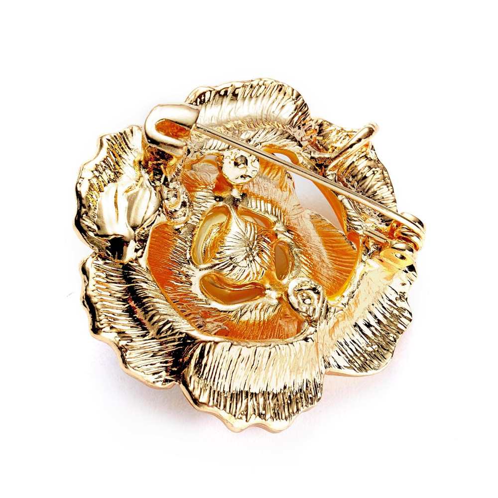 Brosche im Blumendesign zartrosa