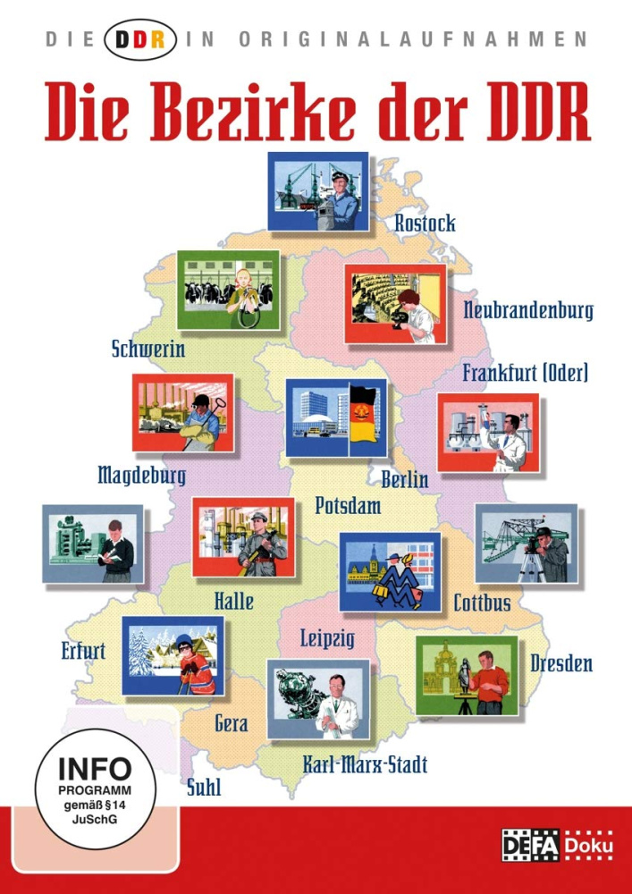 4028951180707 - DDR in Originalaufnahmen-Die Bezirke der DDR (DVD)