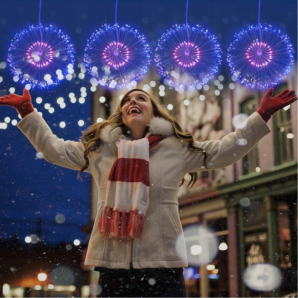 LED Hängestern "Feuerwerk"