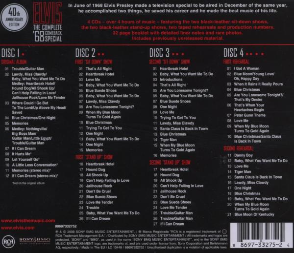 The Complete '68 Comeback Special - The 40th Anniversary Edition (4CD)