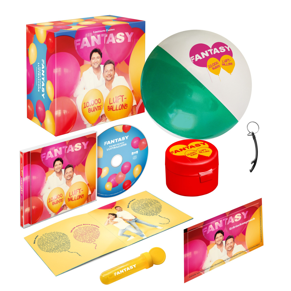 Produktabbildung: 10.000 bunte Luftballons Fanbox