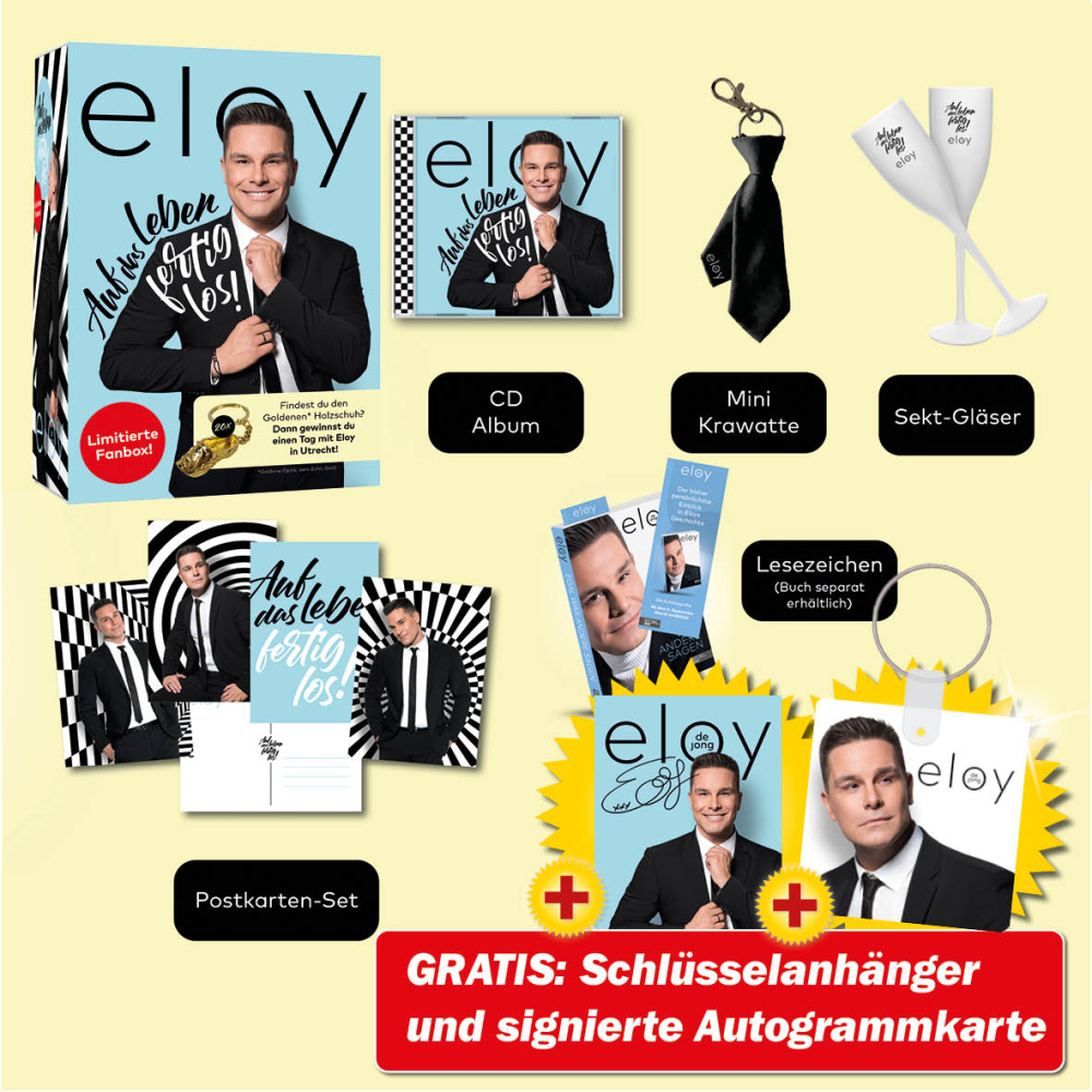 Produktabbildung: Auf das Leben - fertig - los! Fanbox + GRATIS Schlüsselanhänger & signierte Autogrammkarte