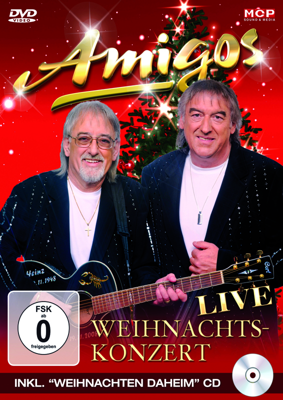 9002986632931 - Weihnachtskonzert Live inkl Weihnachts CD - Amigos (CD mit DVD)