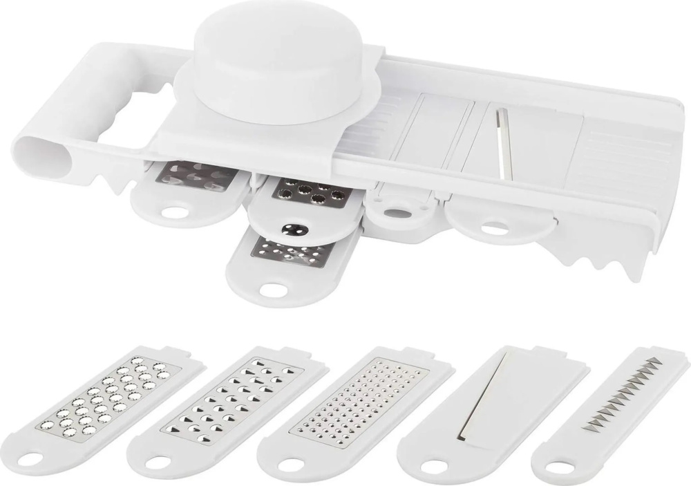 Multifunktionsreibe 7-teilig mit Fingerschutz