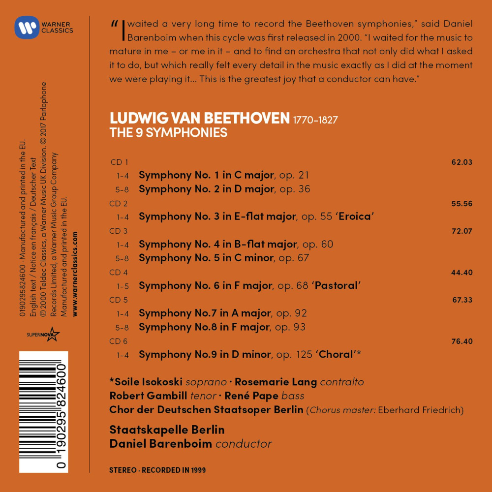 Beethoven: Sämtliche Sinfonien 1-9