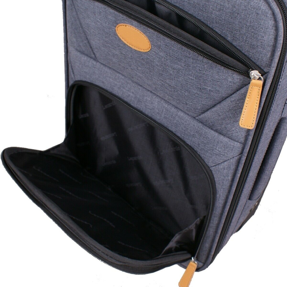 Reisekoffer Leonardo mit 2 Rollen grau