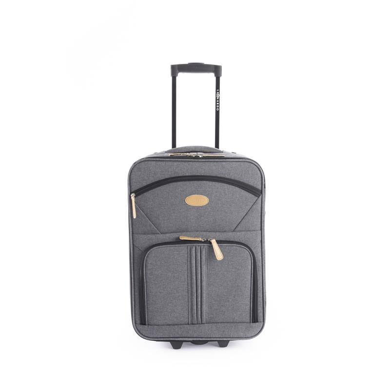 Reisekoffer Leonardo mit 2 Rollen grau