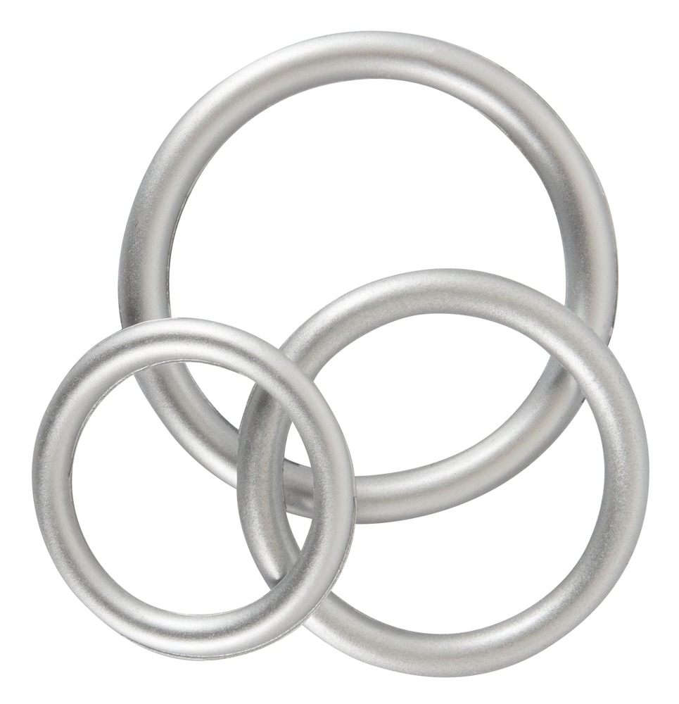 Penisring-Set in Metall-Optik (3-teilig)