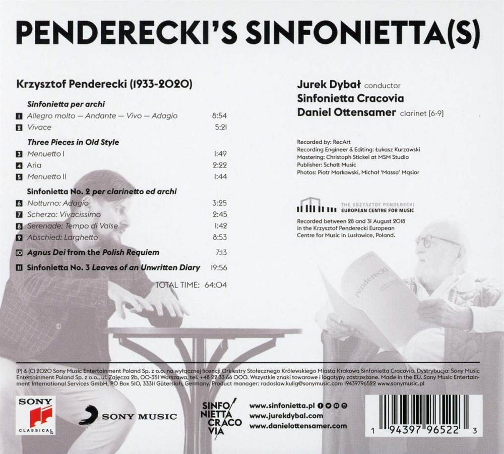Penderecki's Sinfonietta(s)
