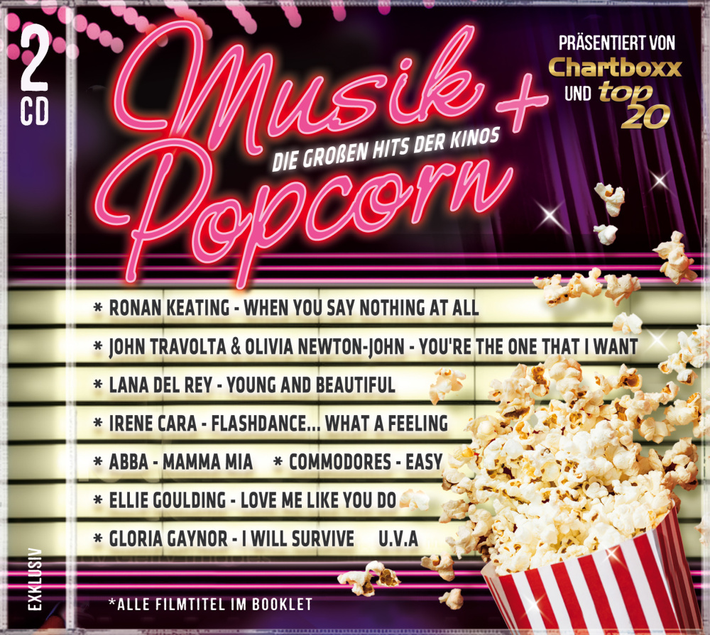 Chartboxx & Top 20 präsentieren: Musik & Popcorn
