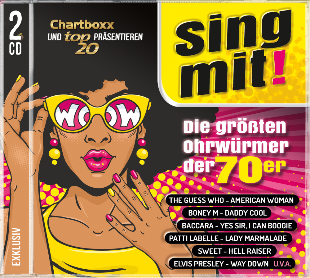 Chartboxx und Top20 präsentieren: Sing mit! Die größten Ohrwürmer der 70er