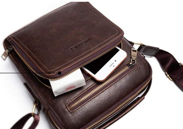 Herren Umhängetasche braun