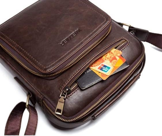 Herren Umhängetasche braun