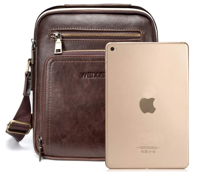 Herren Umhängetasche braun